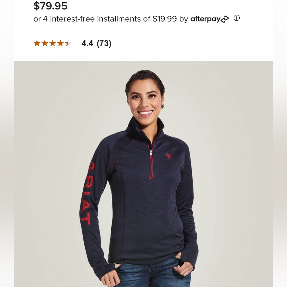 Ariat women’s tek sweater size xl